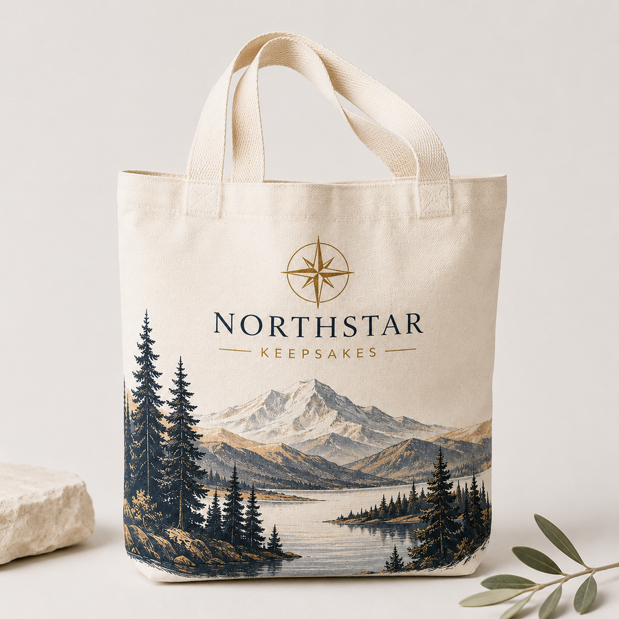 Northstar Keepsakes™ Scenic Canvas Tote Bag