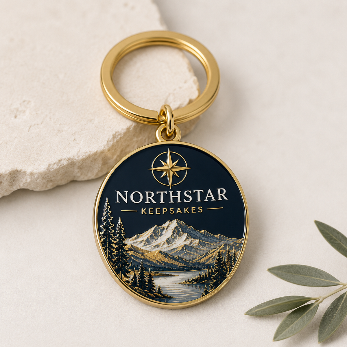 Northstar Keepsakes™ Enamel Souvenir Keychain